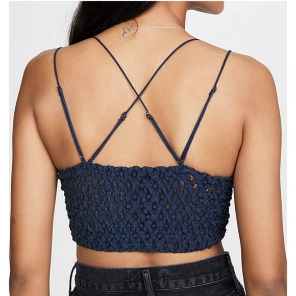 Free People lace bralette Adella navy - Picture 2 of 7